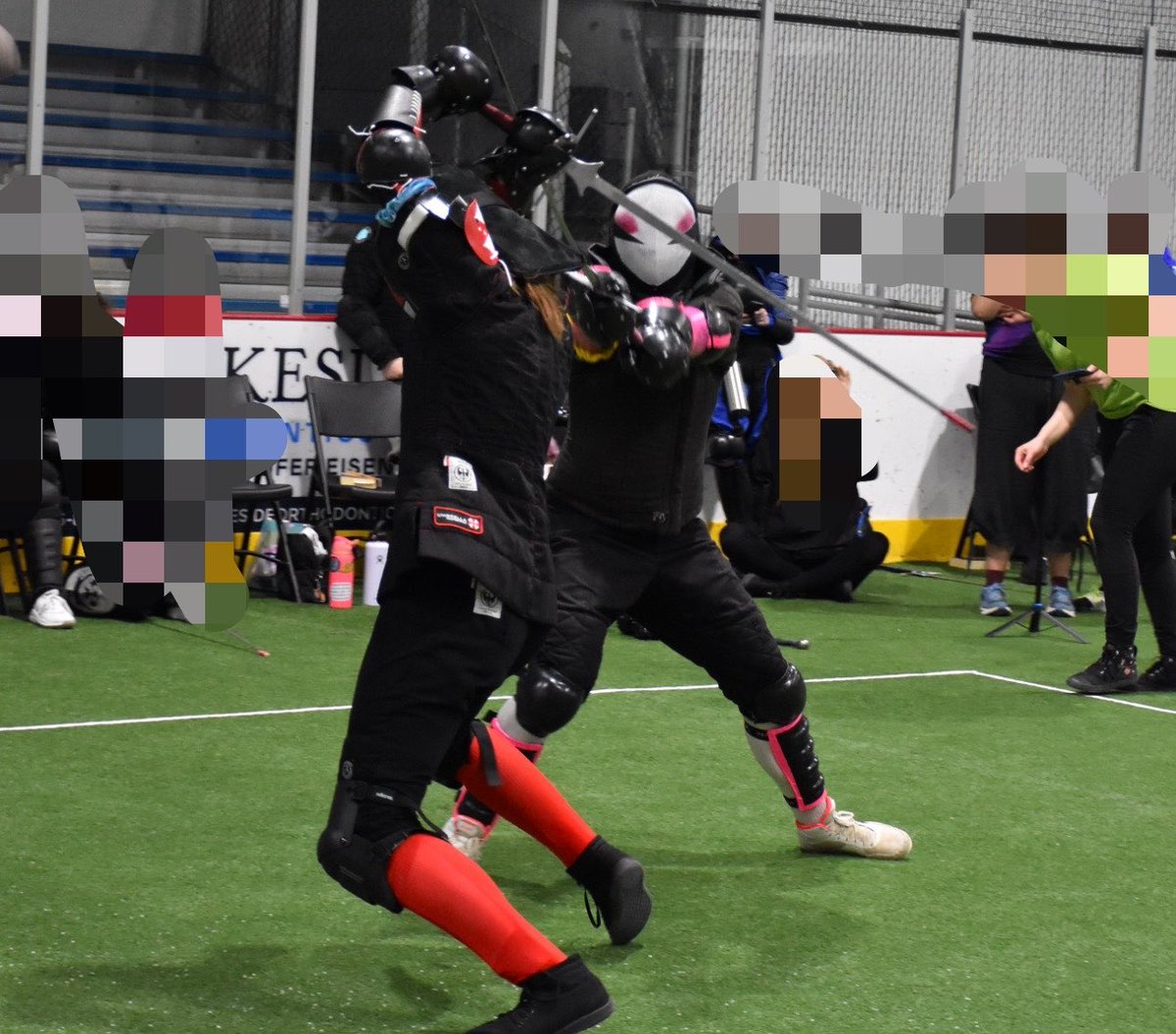 Longswordwife's tweet photo. @ibejiggly Here’s me using a longsword in actual combat in a tournament. There’s this thing called HEMA. Maybe you haven’t heard of it, it’s for people with jobs and friends.

Now it’s your turn to pull receipts, where do you teach as a professor? Stop larping. https://t.co/HM1t7Wcm9R