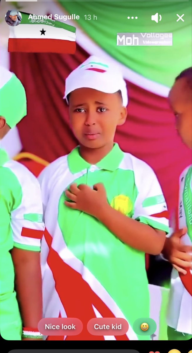 BuniIsmail72's tweet photo. A Young Heart Moved by Patriotism

By Abdirahman Buni

During the Somaliland Independence Day celebration on 18th May, an emotional moment captured the hearts of many at a primary school in Hargeisa, Somaliland. Among the students proudly singing songs of national pride stood a young boy dressed in the colors of the Somaliland flag, his hand placed over his chest and tears visible in his eyes.

The child’s emotional expression reflected more than a school performance. It showed a deep sense of patriotism, love for his country, and connection to the meaning of the day. As the national songs echoed around the school grounds, his tears appeared to carry feelings of pride, hope, and respect for Somaliland’s history and identity.

In that powerful moment, the young boy became a symbol of the next generation — children who grow up understanding the value of unity, culture, and national pride. His emotions reminded everyone watching that patriotism is not measured by age, but by the sincerity felt in the heart.

The celebration in Hargeisa was filled with national colors, songs, and joy, but it was the tears in the child’s eyes that told the strongest story of all.