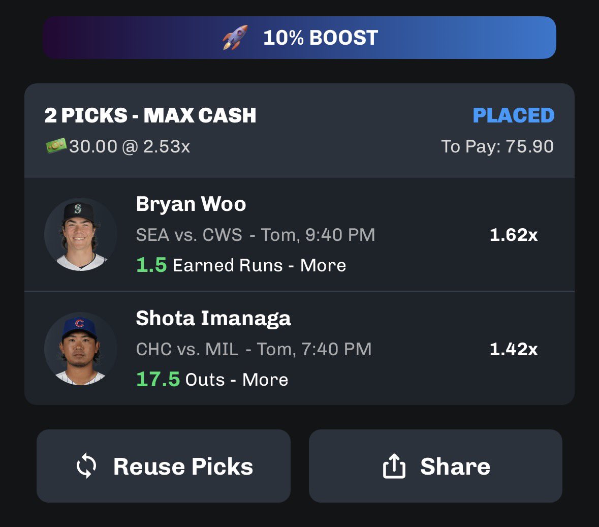 Bag Report Picks tweet media