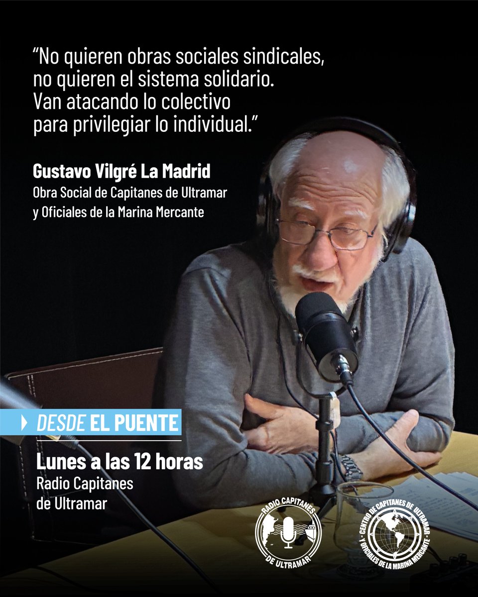 CapitanesAR's tweet photo. 📻 Desde el Puente se transmite todos los lunes a las 12 hs por Radio Capitanes de Ultramar.

🔁 Repeticiones: miércoles y domingos, también a las 12 hs. https://t.co/H90ok2iU7F
