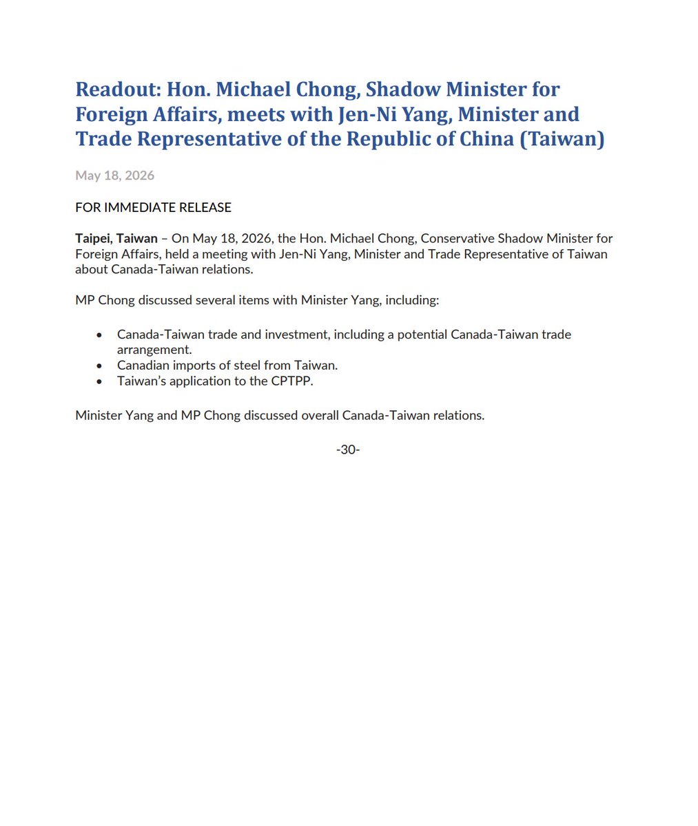 Michael Chong 🇨🇦 tweet media