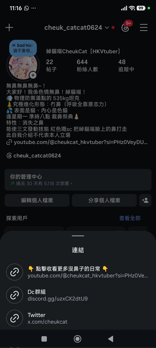綽貓喵🍣🐱【HKVtuber】 tweet media