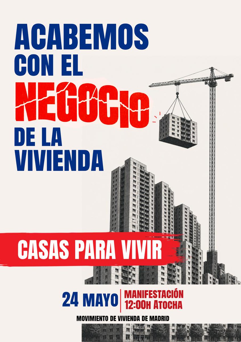 lavillanavk's tweet photo. @pbustinduy @MSocialGob @DGobiernoMadrid @franmartagui @sanchezcastejon @desdelamoncloa Este jueves  21 denunciamos las enormes multas de la ley mordaza en una rueda de prensa con muchos colectivos 

@pbustinduy ¿Cuál es la posición del 
@MSocialGob sobre esta vulneración del derecho a la protesta por parte del gobierno?

#2DiasTicToc

Y el domingo manifestación! https://t.co/G35BI7qibG