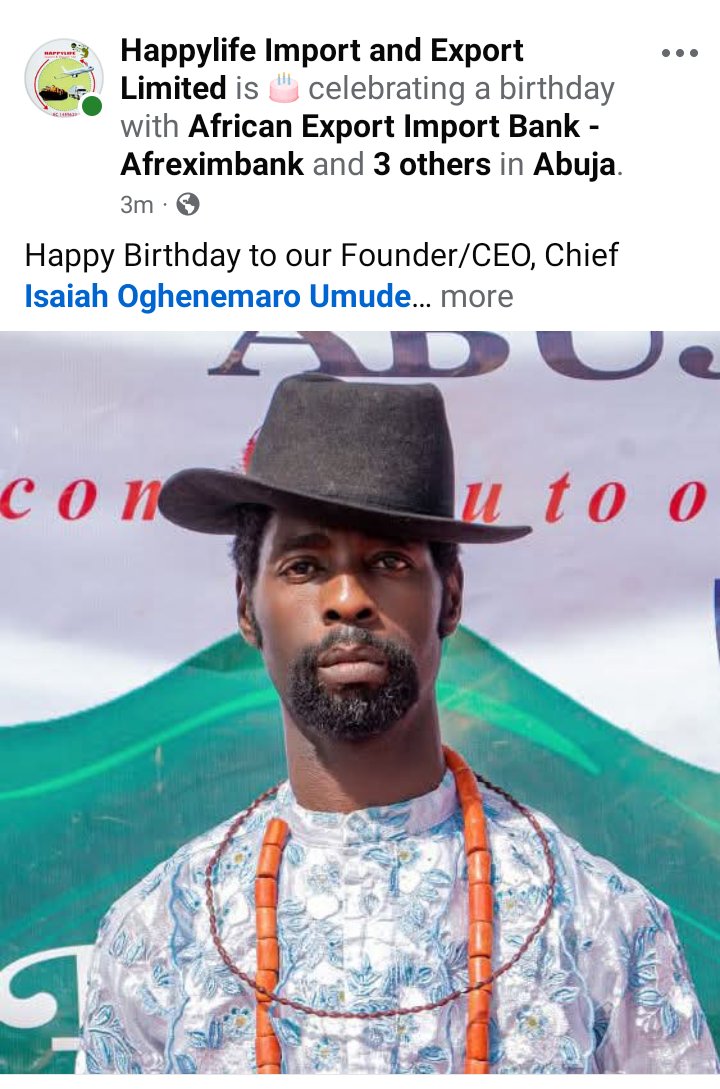 isaiahumude's tweet photo. HAPPY BIRTHDAY 🎂 TO ME

I am grateful 🙏 to Almighty God https://t.co/Mw1PEebKI0