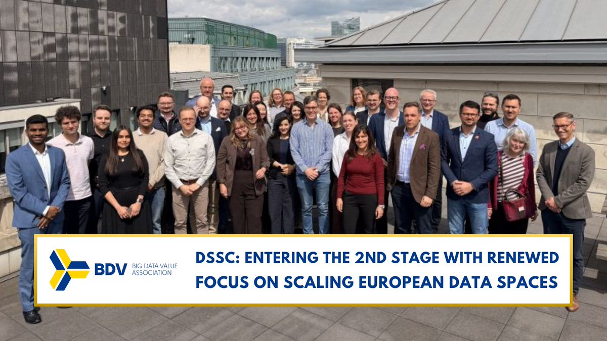 BDVA_eu's tweet photo. 🔊Last week, the #DSSC project kicked off its second phase in Brussels👉https://t.co/OnBwdkRpTQ

🚀The second phase of the DSSC is expected to drive the next wave of impact: supporting stakeholders in operationalising #dataspaces at scale &amp; enabling cross-sector integration. https://t.co/4PJeuy34L7
