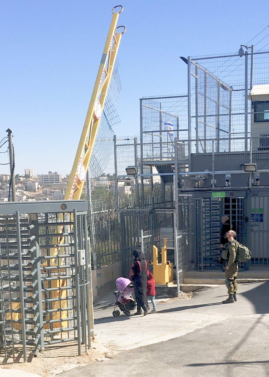PalestineGame's tweet photo. @TOliveFern We went to Hebron. About half the streets are completely controlled by the IDF, which shut down a few major Arab markets and bazaars
 
here's a picture we took: https://t.co/HYgSFluPav