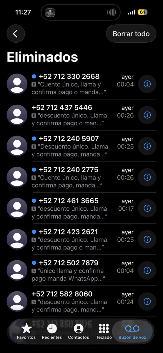 F3R_w's tweet photo. @RicardoBSalinas @BancoAzteca Qué pésima cobranza manejan. Llevo días recibiendo llamadas, buzones y hostigamiento por una deuda que NO es mía. Yo jamás autoricé que usaran mi número y aun así siguen molestando a todas horas. ¿Así manejan los datos y la cobranza en Banco Azteca? https://t.co/l3bPdUbpbb