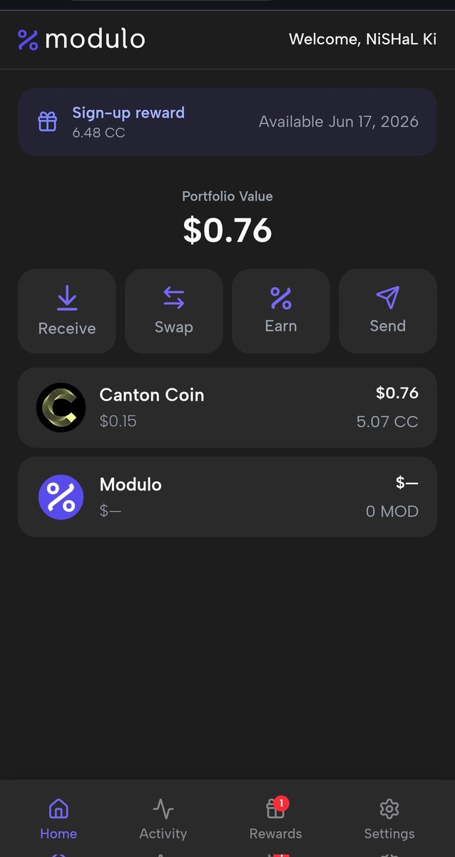 NiSHaLKiTeCH's tweet photo. 🚨 Modulo Web App is Finally LIVE 👀

Existing extension users can now migrate using the same email & access rewards directly inside the app 🎁

💰 Current rewards already showing in dashboard
🌐 Web version launched officially
⚡ More onboarding coming soon

Looks like early users may get rewarded well later 👀

Access: https://t.co/1U3h446h6r
