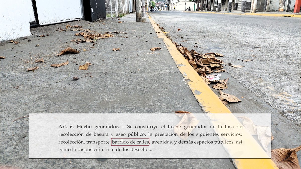 MarcoGilerM's tweet photo. #Atención Luego de un fin de semana cualquiera, así amanecen las calles de #Portoviejo el lunes, esto es porque simplemente el servicio de barrido desaparece los días sábado y domingo. Los prolongados feriados la situación se agrava.
La ordenanza que establece el nuevo método de cobro de la tasa de aseo es injusta pues considera en la categoría "A" que el usuario recibe el servicio integral tal y como lo señala la ordenanza.
El barrido de las calles está incluido en la tasa de aseo, pero cuando ese servicio no se entrega eficientemente el mecanismo de recaudación deja de ser honesto para convertirse en abusivo en detrimento del ciudadano.
@PortoviejoGAD