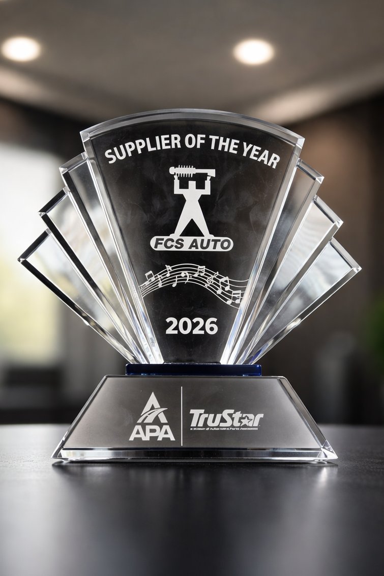 FCSAutoParts's tweet photo. Honored. Grateful. Motivated. 🏆

FCS Automotive has been named 2026 Supplier of the Year by APA/TruStar and this recognition belongs to every person on our team.

To our partners at APA/TruStar: thank you. We don't take it lightly. Here's to what's next.

#FCSAutomotive #SupplierOfTheYear #APA #TruStar #AutomotiveIndustry