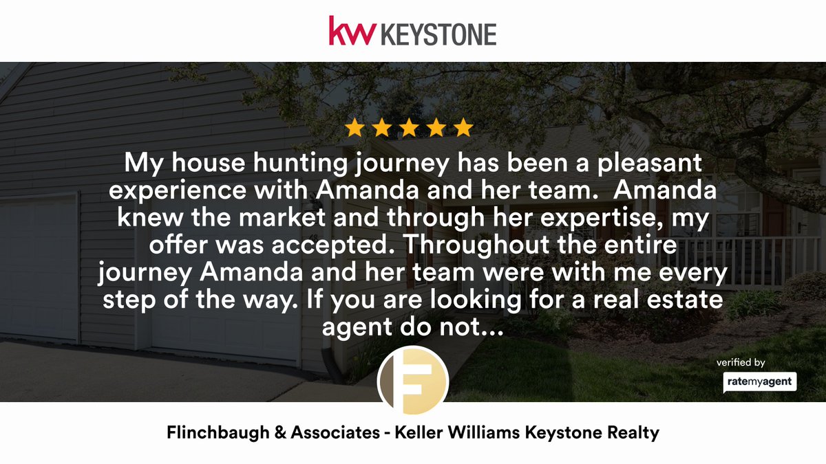 flinchbaugh's tweet photo. Our team’s latest RateMyAgent review in York
(PA) RS201162
https://t.co/z2Zb1k5Zf9

...
#ratemyagent #realestate #Keller_Williams_Keystone_Realty https://t.co/kBXUaK41th
