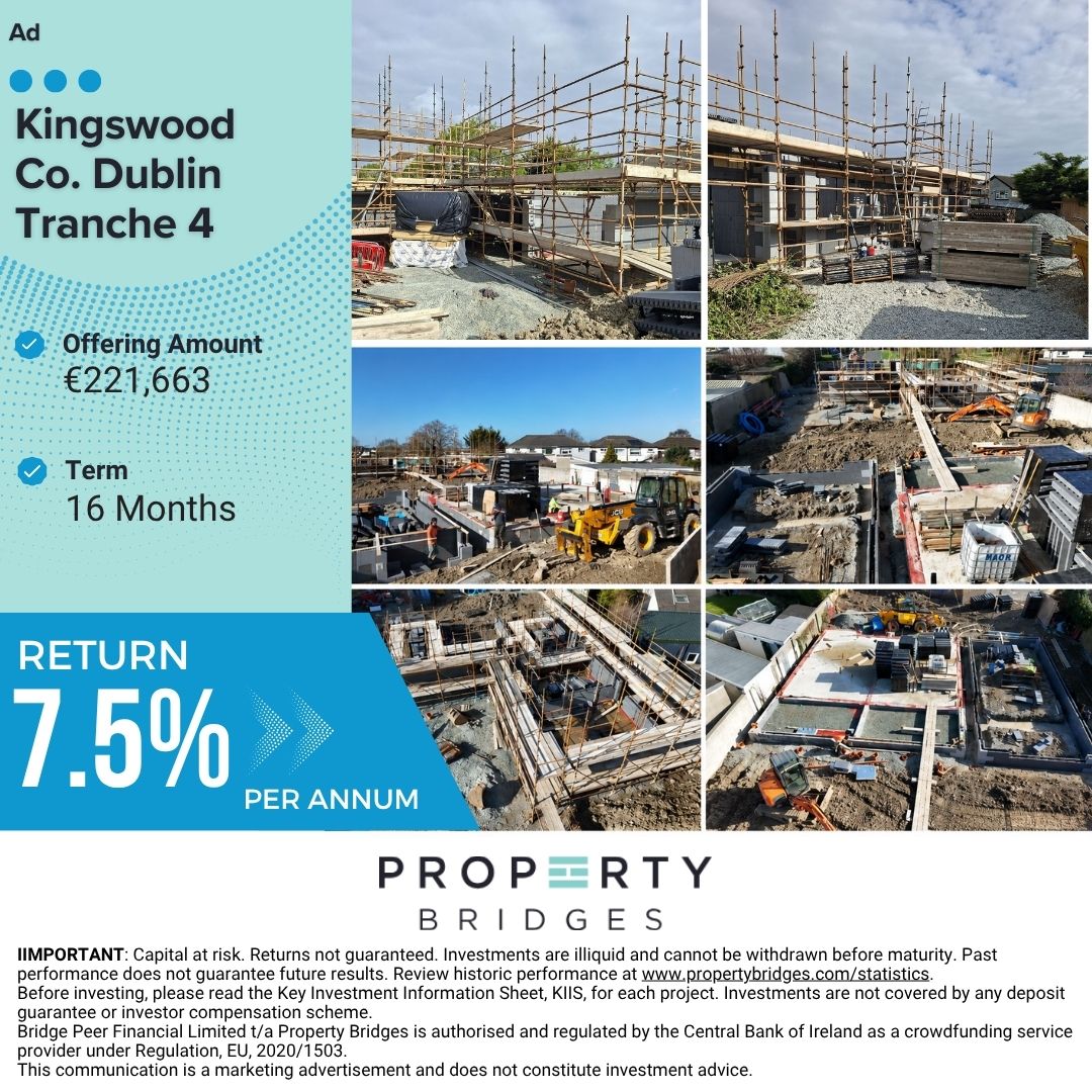 PropertyBridges's tweet photo. #ad 🚨 Kingswood, Co. Dublin T4 - LIVE TOMORROW 
@10 A.M.!🚨

💸 Target returns up to 7.5% p.a.

⚠️ Investments involve risk, including potential loss of capital

🔗 Full risk warning https://t.co/nFWwTdeSpM
📄 KIIS: https://t.co/DGGkUvFiZK
🌐 https://t.co/E6cHqzz3sx https://t.co/x1rkqpLok2