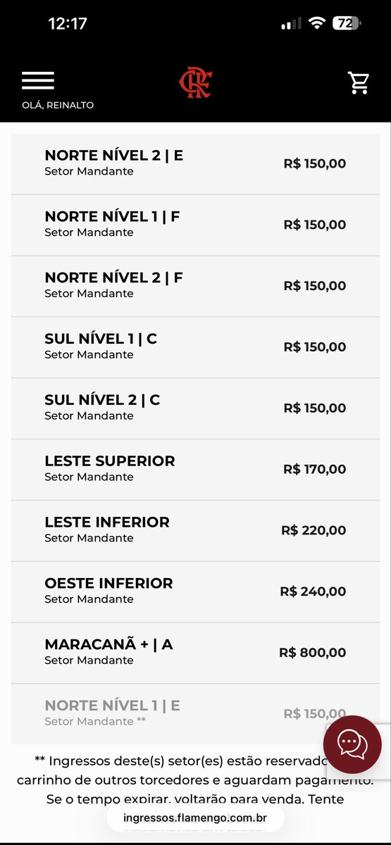 crf_reinalto's tweet photo. Não adianta fazer campanha @Flamengo, não existe esses preços, sua torcida é favela, é povão do asfalto e do morro.
Situação de ingressos contra o Estudiantes 👇🏾 https://t.co/AuQTF0oUsb