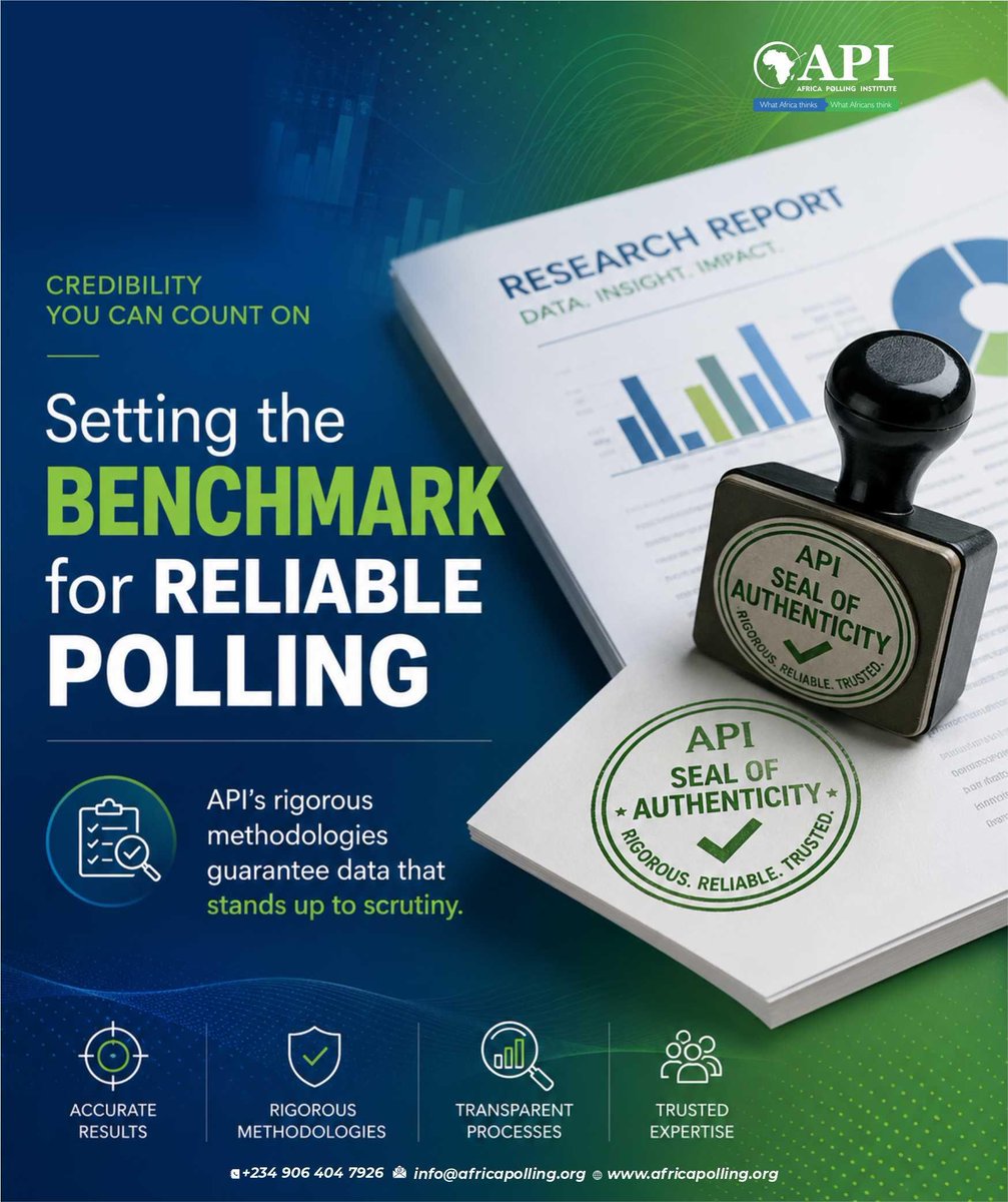 AfricaPolling's tweet photo. You need:
A reliable Opinion Poll,
Accurate mindset of the People,
Reliable Opinion of the Citizens,
Africa Polling Institute got you Covered.
We are just a DM away.
#APIPoll #APIResearch #Surveys #Data https://t.co/Qb2H8w71QH