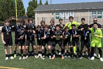 KenmoreSoccer's tweet photo. The Kenmore Elite 2011 Boys won the Tristate State Cup. They were 3-0-1, with wins versus Beadling (3-2) and Mountaineer United (5-0), and a tie versus FC Alliance (1-1),  and beat the Buffalo Stallions 2-0 in the final. https://t.co/BzP2LKq01g