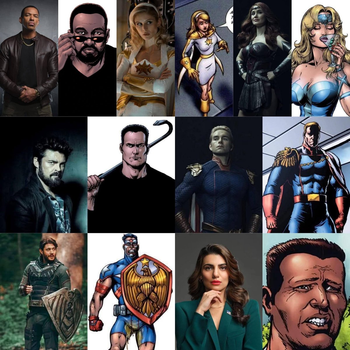 The Boys- in live action and the boys in comics