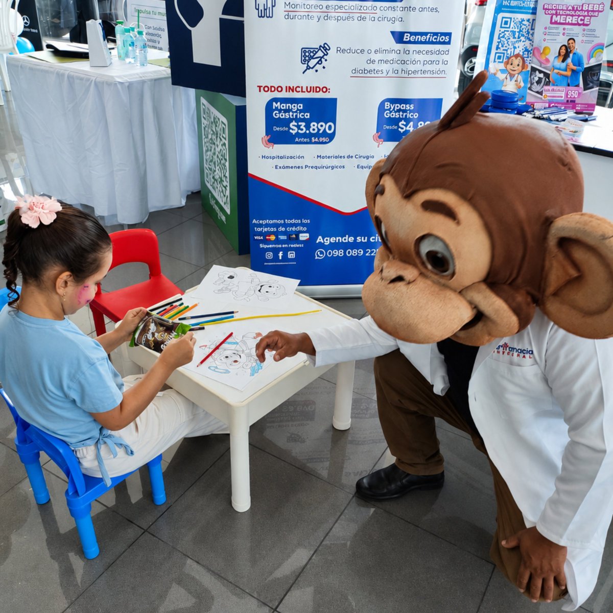 HSantamariaEC's tweet photo. En Hospital Santamaría tuvimos el honor de participar en la feria de salud de Teojama, compartiendo actividades para los niños y realizando ecografías abdominales a sus colaboradores. 💙

Gracias a Humana y Multiapoyo por hacerlo posible.

#HospitalSantamaria #Salud #Convenio https://t.co/UpEyNBi7bG