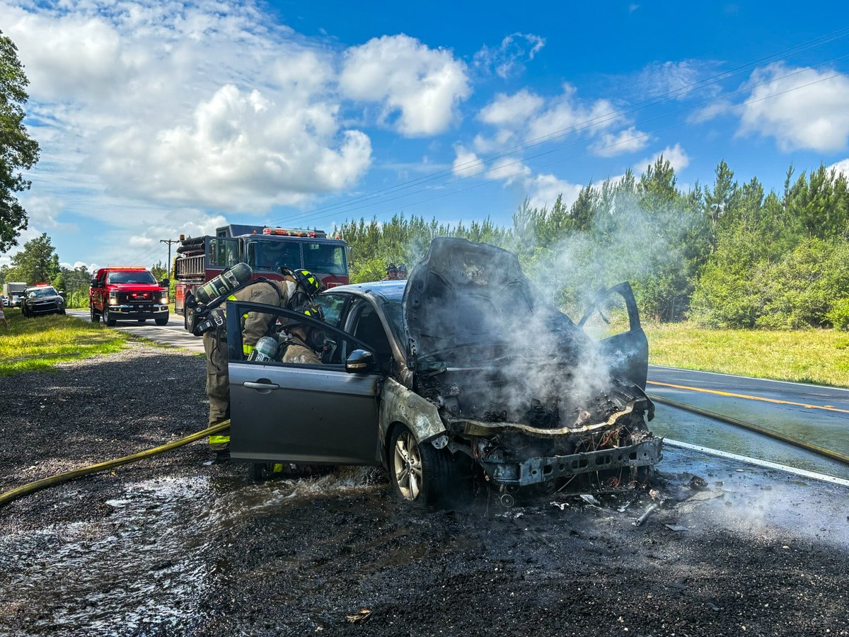 WCFRFL's tweet photo. Walton County Fire Rescue is on the scene of a vehicle fire on Highway 83 near the intersection of Thad Bell Road in Glendale.

Both lanes of Highway 83 are blocked at this time.

No injuries have been reported at this time. 

Please use caution in the area as firefighters work to clear the scene.