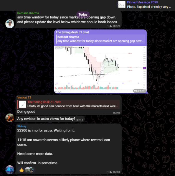 TPP_HQ's tweet photo. Most traders panicked on the gap-down open.
Our astro-timing model did the opposite.
At 9:43 AM, we projected:

⏰ 10:00 AM → 11:15 AM = key stabilization & reversal window
⚠️ Opening fall = shakeout, not confirmation of breakdown
📈 High probability of intraday recovery once the timing band activates

What happened next?
Nifty stabilized almost exactly inside the projected time window and then ripped higher intraday.
Not luck.
Not hindsight.
Pure timing alignment.

While retail traders were panic selling, the model was tracking the reversal clock in real time.

This is what happens when you stop chasing candles and start understanding market timing.

#Nifty #BankNifty #StockMarket #IndianStockMarket #Nifty50 #OptionsTrading #IntradayTrading #PriceAction #MarketCrash #MarketRecovery #TradingView #DayTrading #SwingTrading #AlgoTrading #SmartMoney #TechnicalAnalysis #MarketTiming #Finance #StocksToWatch #DalalStreet