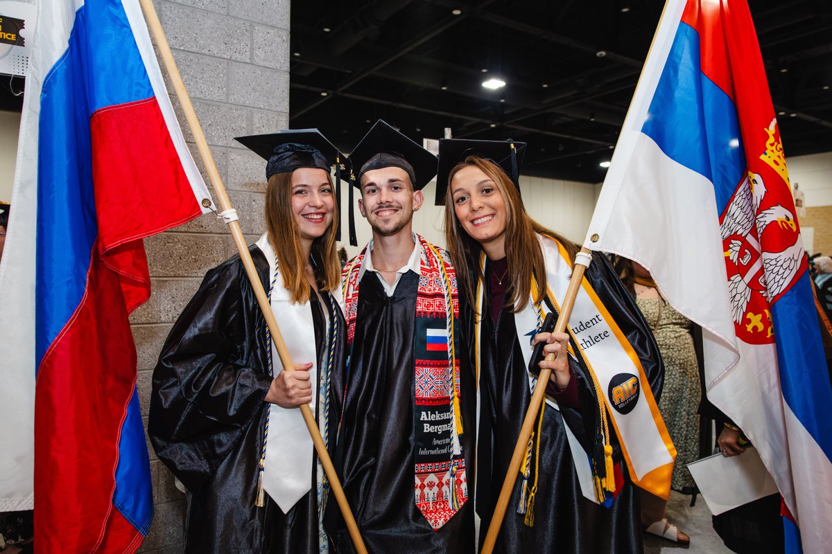 AIConcampus's tweet photo. The moment we’ve been waiting for is here 🎓💛

As we relive #AIC 141st Commencement, we’re starting with moments before the ceremony. 

#AIC2026 graduates sharing hugs, smiles, and excitement for the big day ✨

Full gallery: https://t.co/WtUwjq5tG6 https://t.co/pIywZWs9Bj