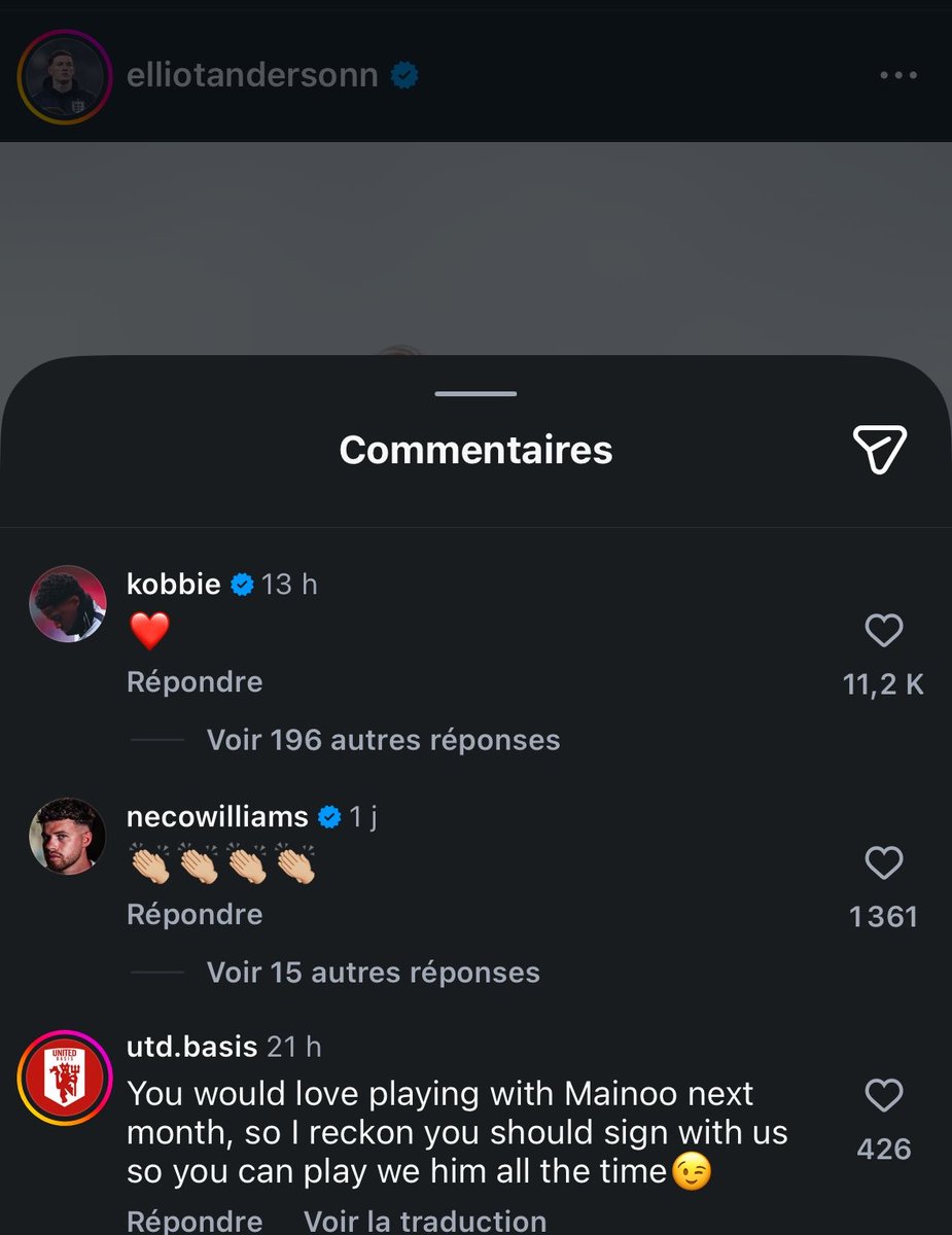 MainooKM37's tweet photo. Accompagner du commentaire de Mainoo ✍️ https://t.co/4RsvVITaTP