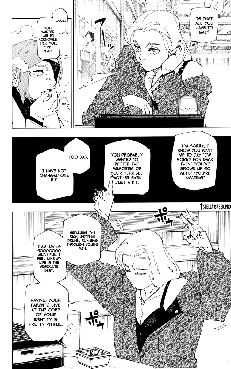 sukisdomain's tweet photo. never forgetting that nobara had zero interest in talking to her mother. she only did it to honour gojo's wishes☹️💔 also she was hella funny for bringing her grandmother along with her for some extra drama 😭💀 https://t.co/7SZ7vp3iw6
