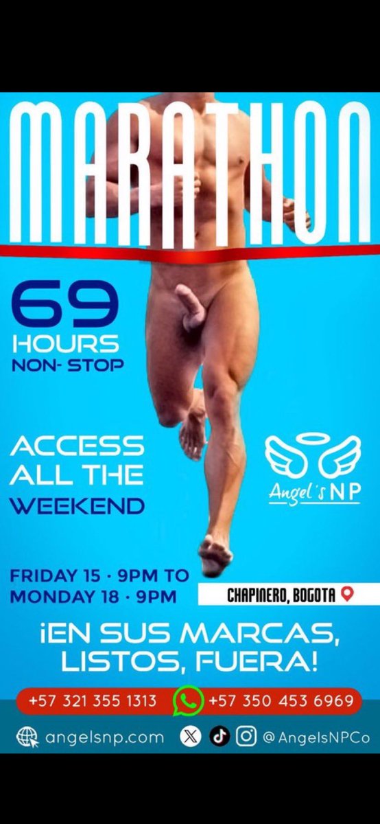 Angel_Sky__'s tweet photo. MARATHON69, 69 HORAS DE ANGEL'S NP 🏆🏃‍♂️🍑🍆

 @AngelsNPCo #MARATHON69 https://t.co/ir59IA5T4f