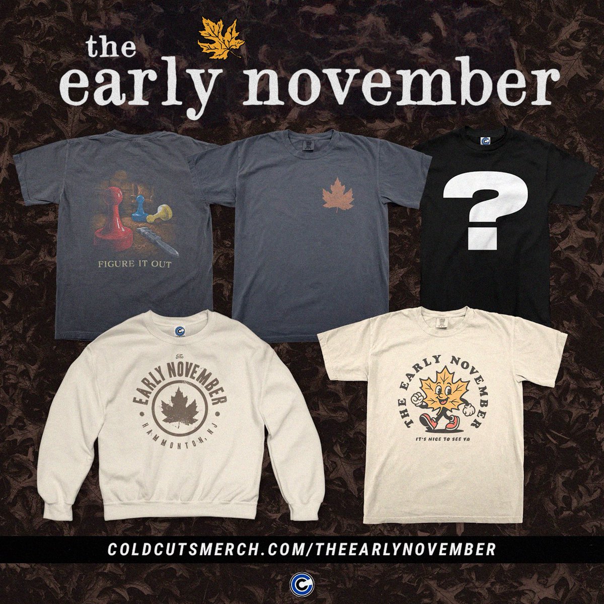 theearlynov's tweet photo. New items, new sales, and limited mystery bundles (t-shirts/enamel pins) starting at $15! Visit https://t.co/roCqWTriQu for new TEN merch now https://t.co/WtCf4VgIqQ