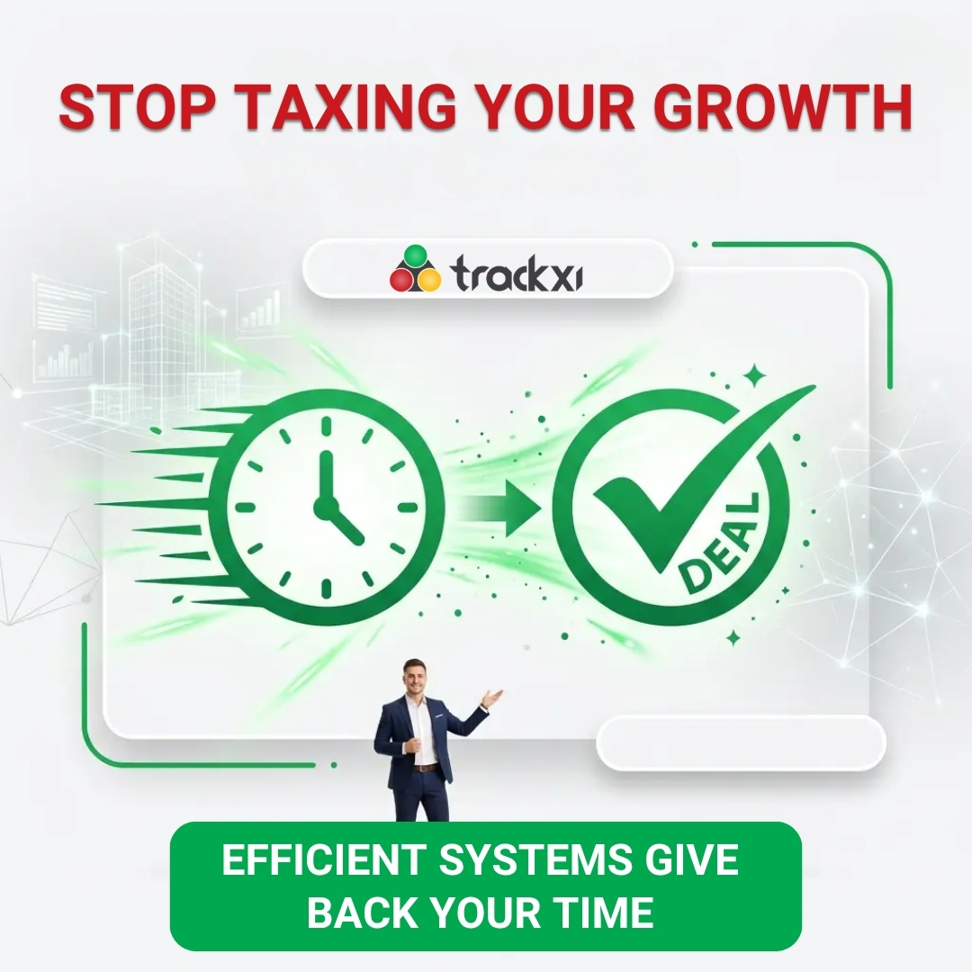 TrackxiSoftware's tweet photo. Manual admin is a tax on your growth. 

Every hour spent on a spreadsheet is an hour lost at the closing table.

If you want to scale, you have to stop "working" and start "building."

Upgrade your engine here:
👉 https://t.co/PmXyPtnYl8

#GrowthStrategy #RealEstateTech #trackxi https://t.co/6ZSPSDsr83