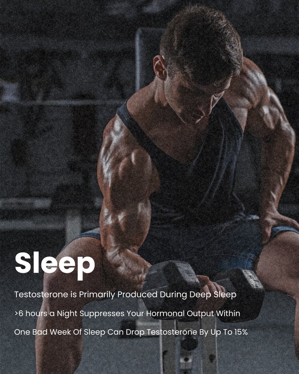 AndNourish8048's tweet photo. Deep sleep is when your body restores testosterone naturally.
Less than 6 hours of sleep can affect recovery, energy, and hormonal balance. Prioritize sleep. 🌙
#DeepSleep #SleepRecovery #HormoneHealth #BetterSleep #MensHealth #Wellness #SleepMatters #NourishAndWellness https://t.co/3Vy3Dota5f