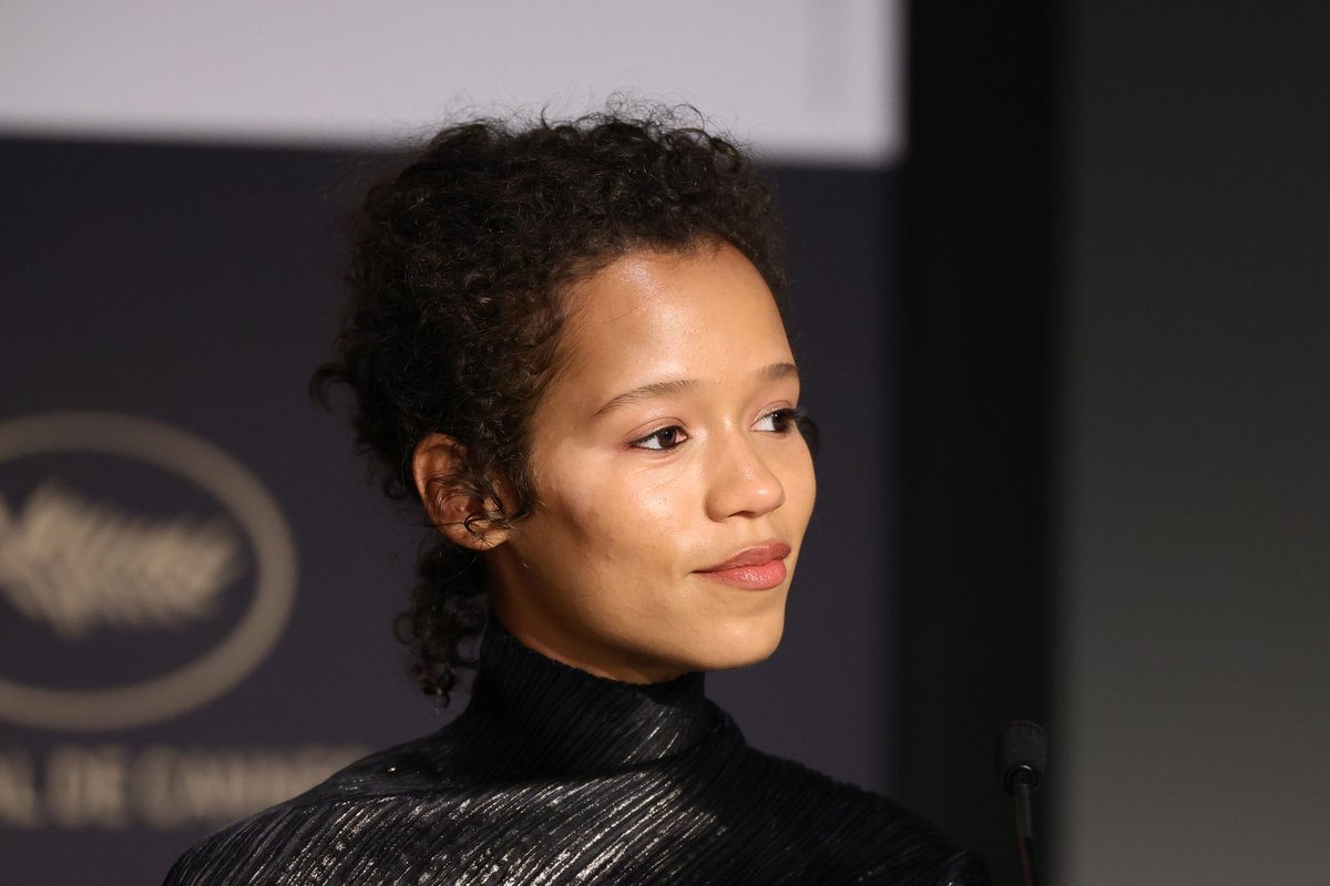 TRDetailsMedia's tweet photo. Taylor Russell at the press conference for "HOPE" during the Cannes Film Festival – May, 18.

🔗 https://t.co/a0A5acPAqG https://t.co/NR13HpWgVA