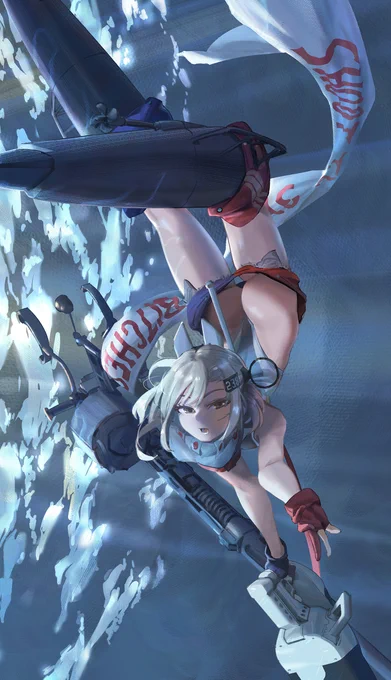 "Wahoo" ------ Testing the whole new drawing SOP, still a lot can be improved, but at least the working time has decreased drastically with the new method. #艦これ #KanColle #illustration
