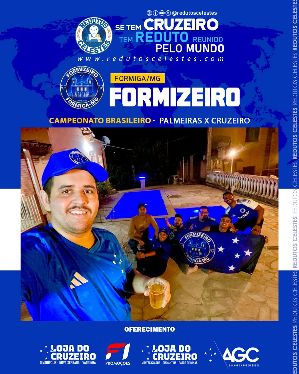 RedutosCelestes's tweet photo. O reduto @formizeiro se reuniu no jogo do @Cruzeiro contra o Palmeiras pelo campeonato brasileiro.

Cruzeirenses pelo Mundo #JuntosPeloCruzeiro

#RedutosCelestes #Cruzeiro
#CampeonatoBrasileiro2026 https://t.co/HFElZwh2JS
