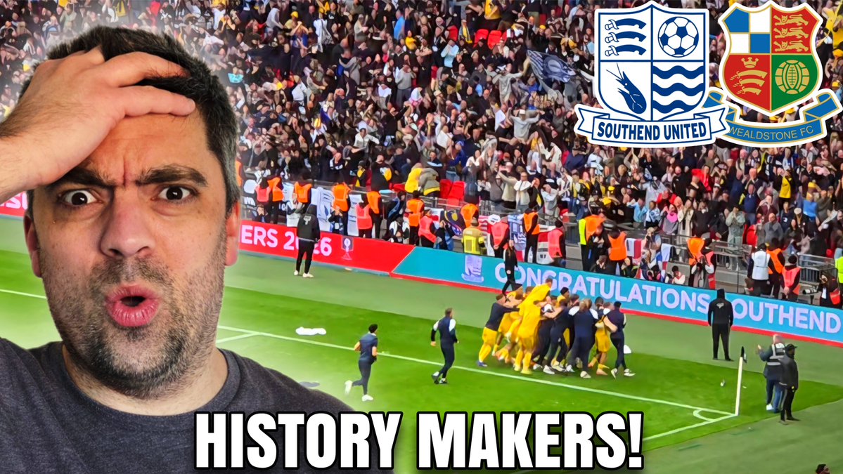 GamingBlomp's tweet photo. NEW VIDEO!

🟡⚫️ @SUFCRootsHall v @WealdstoneFC 🔵⚪️ in the @FaTrophy4 final!

Check it out here:

https://t.co/8tub0oXRgf

@Jebbo37 @Topliss94 @john_nufc42 @Joeskelton1620 @dash71_ @FMullered @GillsInTheBlood @EtheridgeCGS @AdamGittingspt @DannyHarkinJnr @RichardAllen5 @bignoisebeats @shrimpersbrasil @SUFCSLO @SouthendUtdNews @SouthendUnited9 @SUFC_fans @FansSouthend @SouthendunitedF @fan_southend1 @DoYouWantSome_ @Wealdstone_FC @WFCSC1 @TheVale_WFC @AllFATrophy @FATrophyFacts @IsuzuFATrophy @TheFATrophy @nlconnectlive @NL_Bible @NonLeagueMaps @NonLeagueCrowd @fan_banter