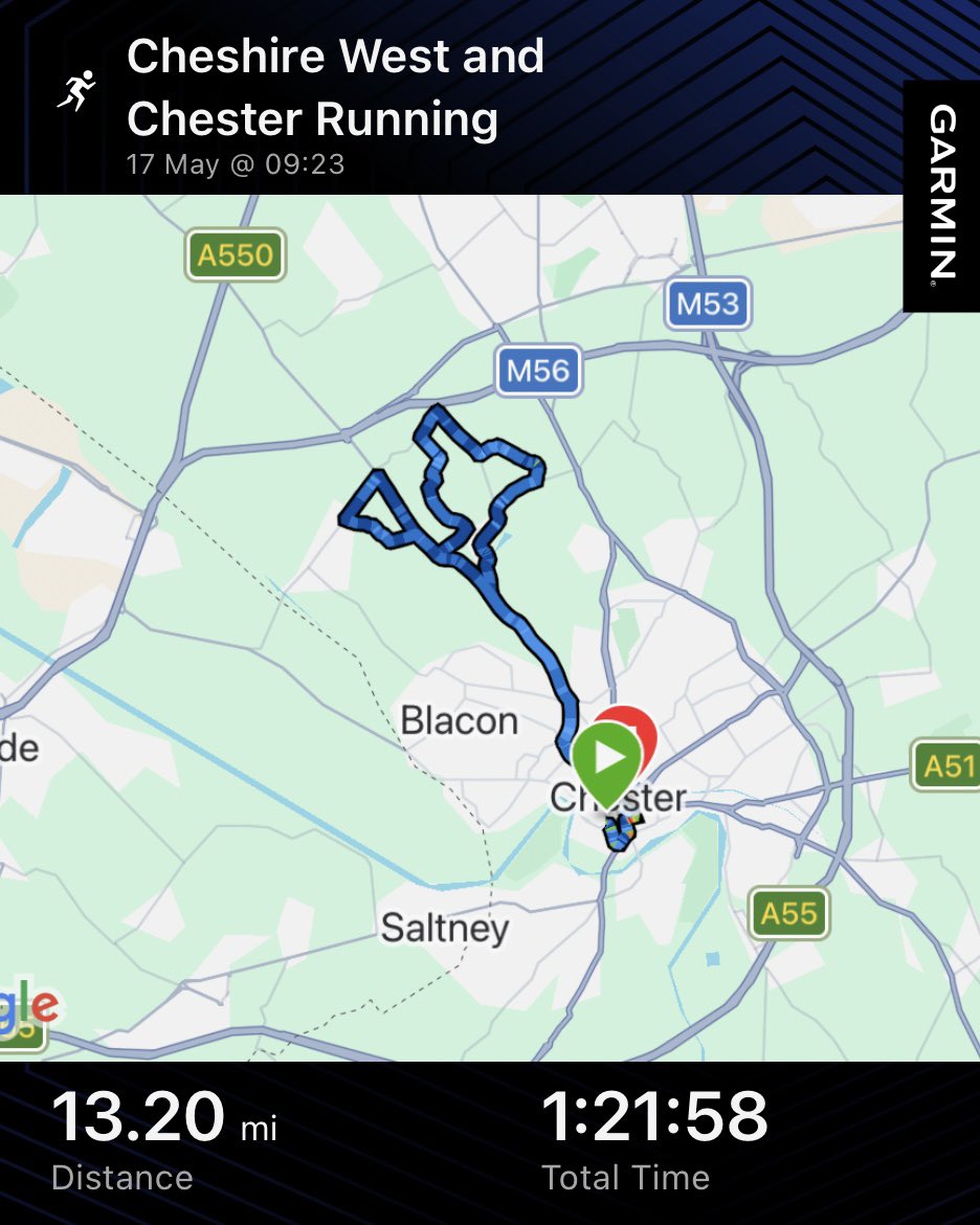 PJBEE191's tweet photo. Chester half marathon completed it mate ✅ https://t.co/knfnwup0Gj