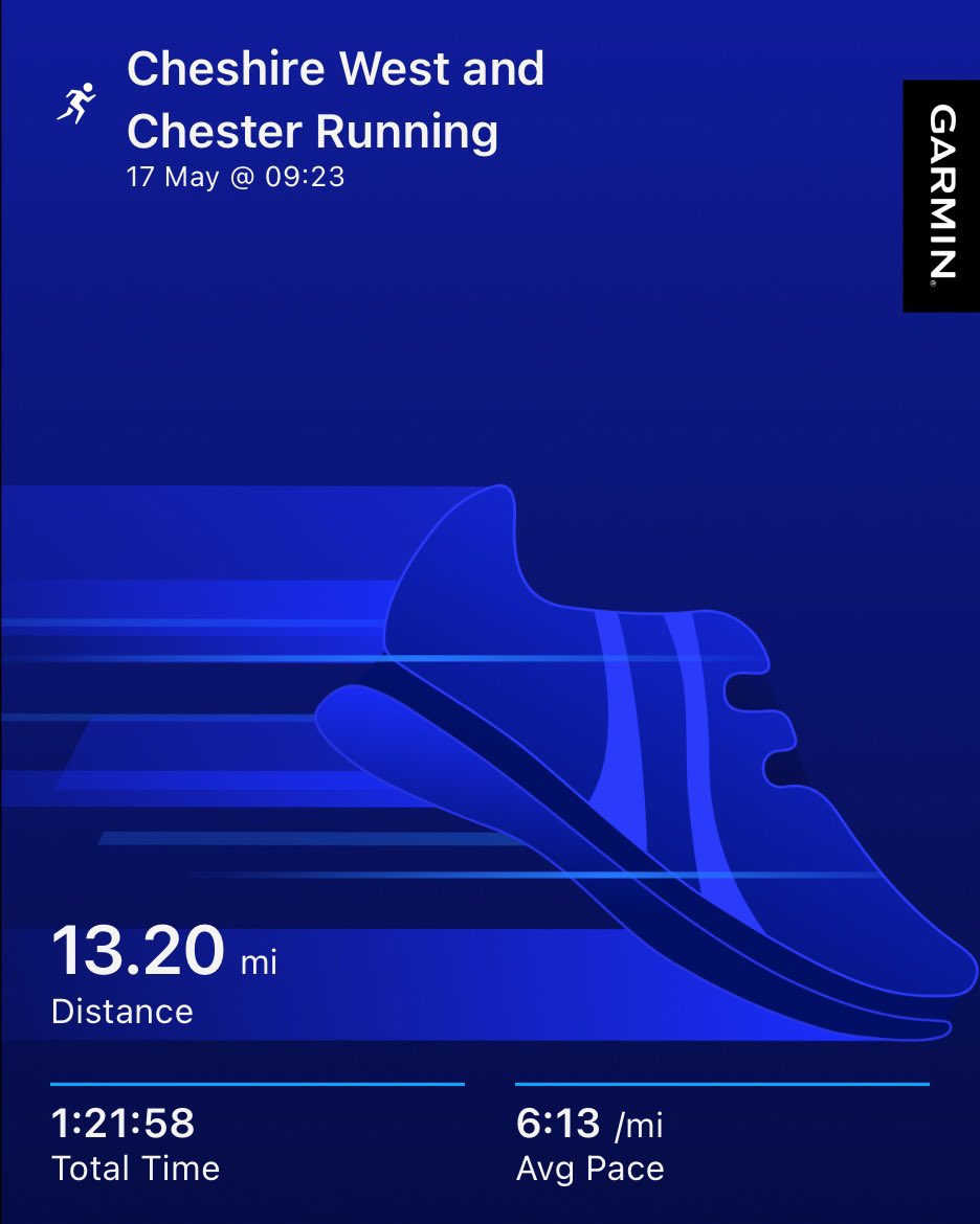 PJBEE191's tweet photo. Chester half marathon completed it mate ✅ https://t.co/knfnwup0Gj