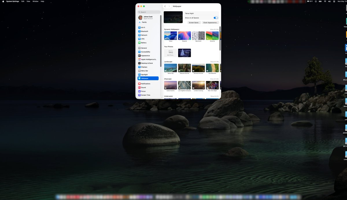 SilentVanityE's tweet photo. Dear @Apple, 
I have a gigantic monitor. Why can't I see my System Settings as wide as I want instead of scrolling like a philistine? https://t.co/pqTiKNNrEt