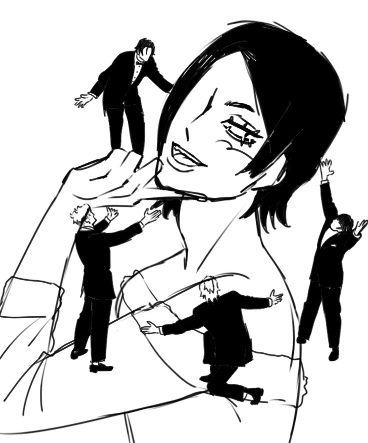 pentagyu124's tweet photo. hello people on my priv know why I’ve been inactive but here’s a sketch as an apology for disappearing lololol ^_^ will post after con I hope… https://t.co/tu7IKBJa3C