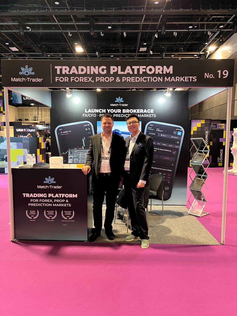 MatchTradeTech's tweet photo. A big thank you to everyone we met at the Finance Magnates Singapore Summit last week.

 We were excited to demo our latest Match‑Trader product update: Prediction Markets – live on the floor.

It sparked a lot of conversations, so we have to ask: Have you tried prediction markets yet? What’s your take? 📈