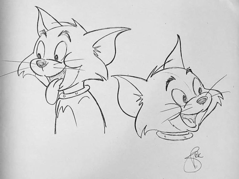 CutestNeko's tweet photo. #tomandjerry During early development for the 1975 series, Dick Bickenbach gifted Tom with a flea collar but later abandoned the idea😆👍. https://t.co/ziKKcUpdSH