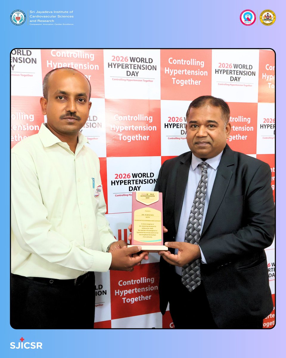 SJICSR_'s tweet photo. United for awareness, committed to healthier hearts. ❤️
Observing World Hypertension Day.
Every conversation, every awareness initiative, and every step towards prevention brings us closer to a healthier society. ❤️
#hypertensionawareness #sjicsr #jayadevahospital #bengaluru https://t.co/U8AUziTsoE
