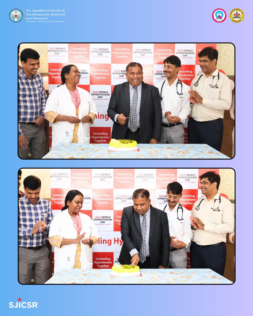 SJICSR_'s tweet photo. United for awareness, committed to healthier hearts. ❤️
Observing World Hypertension Day.
Every conversation, every awareness initiative, and every step towards prevention brings us closer to a healthier society. ❤️
#hypertensionawareness #sjicsr #jayadevahospital #bengaluru https://t.co/U8AUziTsoE