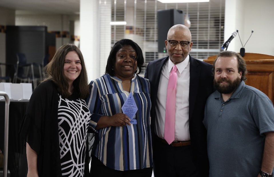 drjcotton's tweet photo. Still thinking about our dedicated @cpschoolsva custodians and the Annual Custodial Services Appreciation Dinner! Also, thanks for my extra special retirement gift. It’s been an honor to serve as your superintendent. https://t.co/0CPmrLGVL2