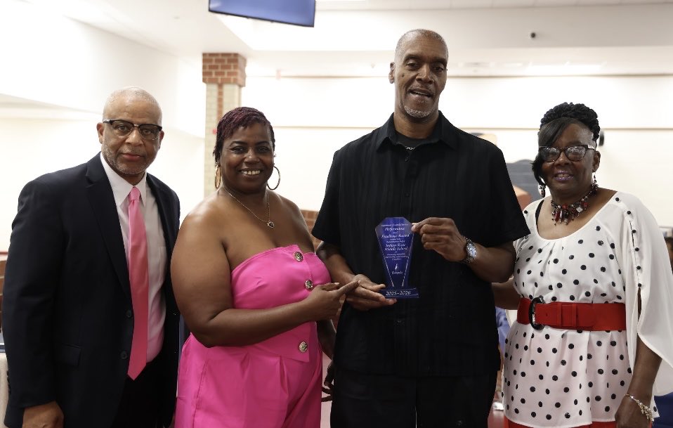 drjcotton's tweet photo. Still thinking about our dedicated @cpschoolsva custodians and the Annual Custodial Services Appreciation Dinner! Also, thanks for my extra special retirement gift. It’s been an honor to serve as your superintendent. https://t.co/0CPmrLGVL2