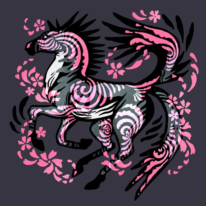 Cherry Blossom Horse!