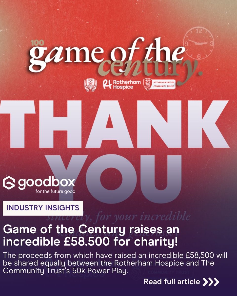 _GoodBox's tweet photo. Club legends throughout our history came together to play out a once-in-a-lifetime exhibition match in memory of Owen Jenkinson.

Check out the full story here: https://t.co/v8cE6AVI0y
-
#CharityNews #ForTheFutureGood #CommunitySupport #HopeInAction https://t.co/W7j4jjhVn3