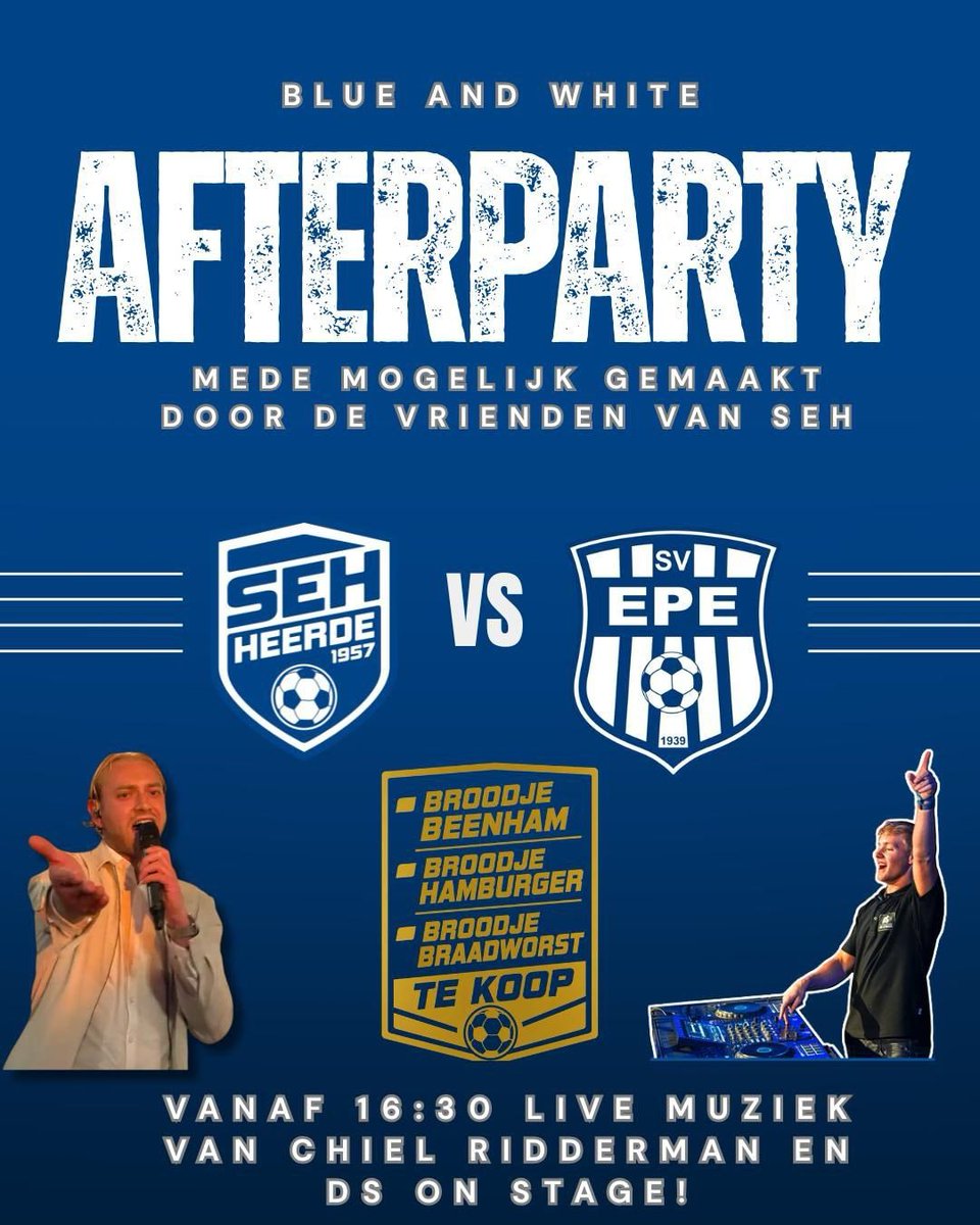 SEHVRIENDEN's tweet photo. Aanstaande zaterdag #vertier #vermaak #party #lekkerbakkenenbraden
#dsonstage #chielridderman https://t.co/ROlFsoqp7a
