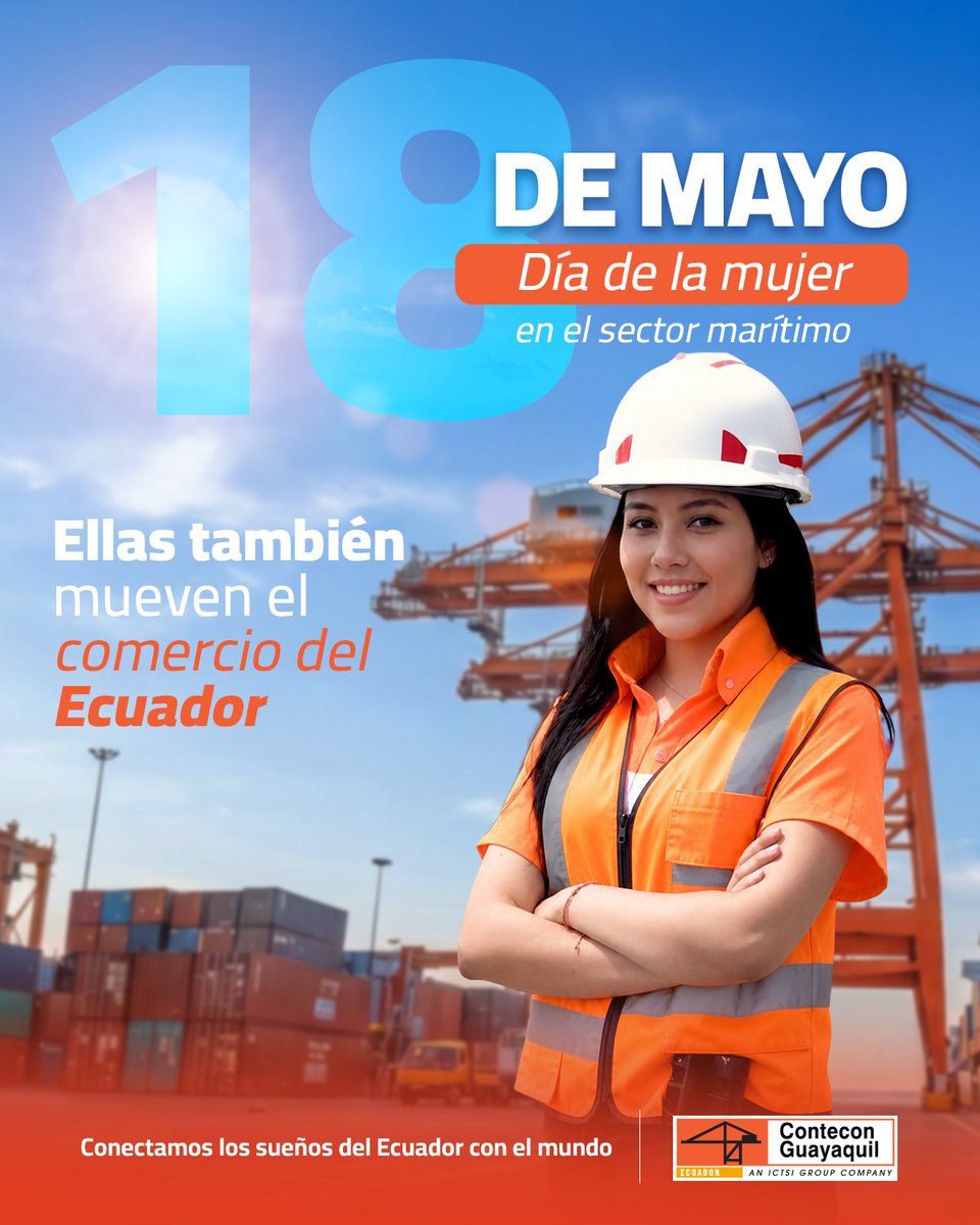 ConteconGYE's tweet photo. En un sector que mueve el mundo, hay mujeres que lo hacen avanzar.
Hoy reconocemos a quienes abren rutas, lideran operaciones y transforman el futuro del comercio.
#DíaDelaMujerenSectorMaritimo #Contecon https://t.co/xLFSfvkq4t