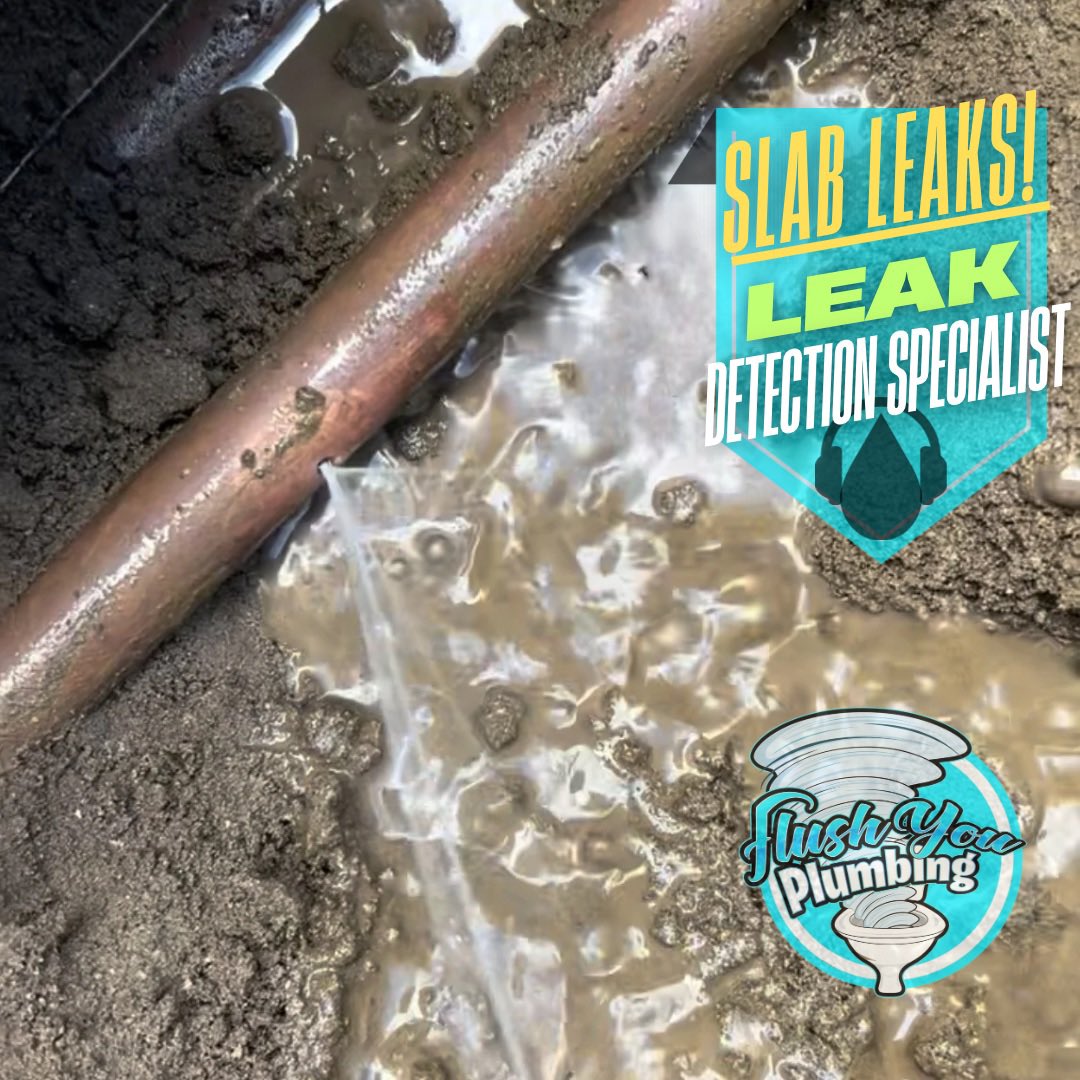 FlushYou_'s tweet photo. A slab leak can start small… but the damage can become massive before you ever see water.
Here are some warning signs: •Unexplained increase in your water bill  • Hot spots on your floor  • Sound of running water • Cracks in flooring or walls • Damp carpet or flooring https://t.co/NvjkYQ7zkn
