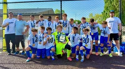 KenmoreSoccer's tweet photo. The Kenmore Surf 2013 Boys Blue team won the Tristate Cup, with a dominating weekend at the State Cup site in Erie, Pennsylvania. The boys were 4-0-0 on the weekend. They beat the Buffalo Stallions 6-0 in the championship game and now move on to the Chicago Regionals in June. https://t.co/ogTJ4w0Kc3